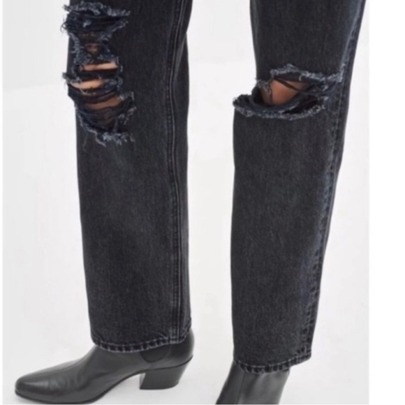 Denim Forum - Joni High Rise Loose in Black - Picture 3 of 8